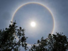 Strange weather phenomenon in Mexico causes the Sun to develop a halo