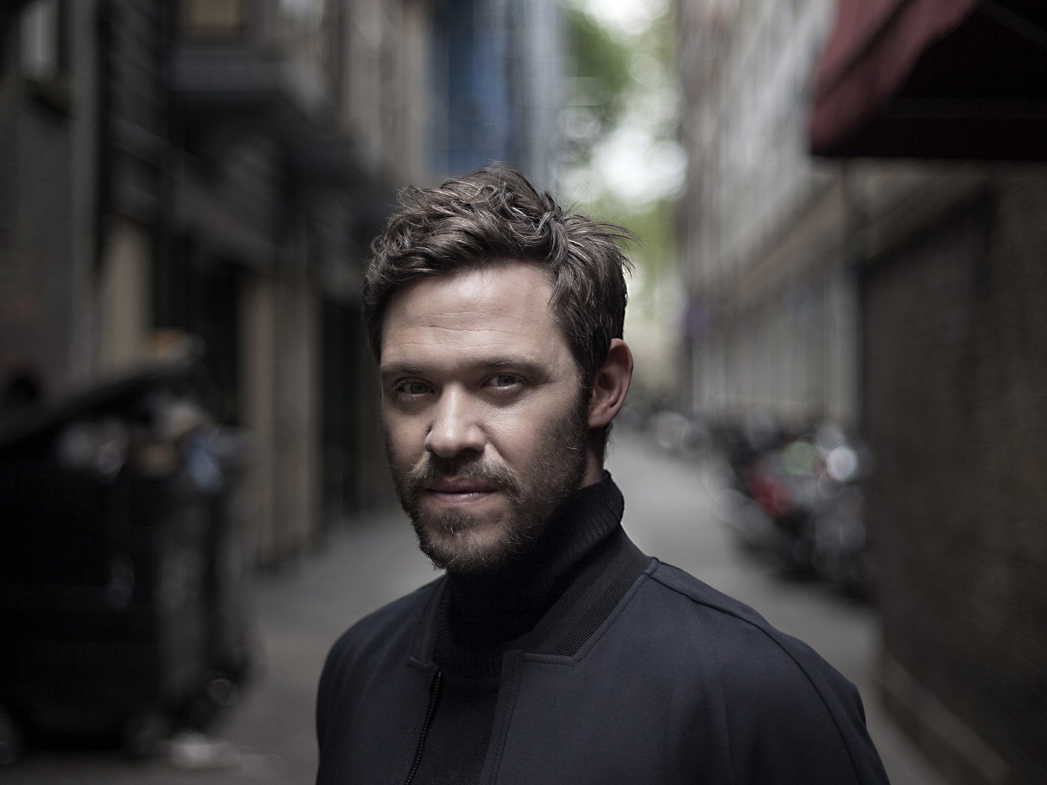 Will Young poses on the streets of Soho