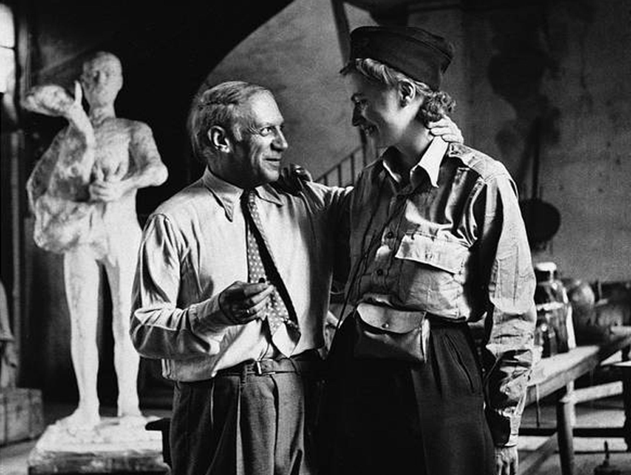 Lee Miller and Picasso after the liberation of Paris
