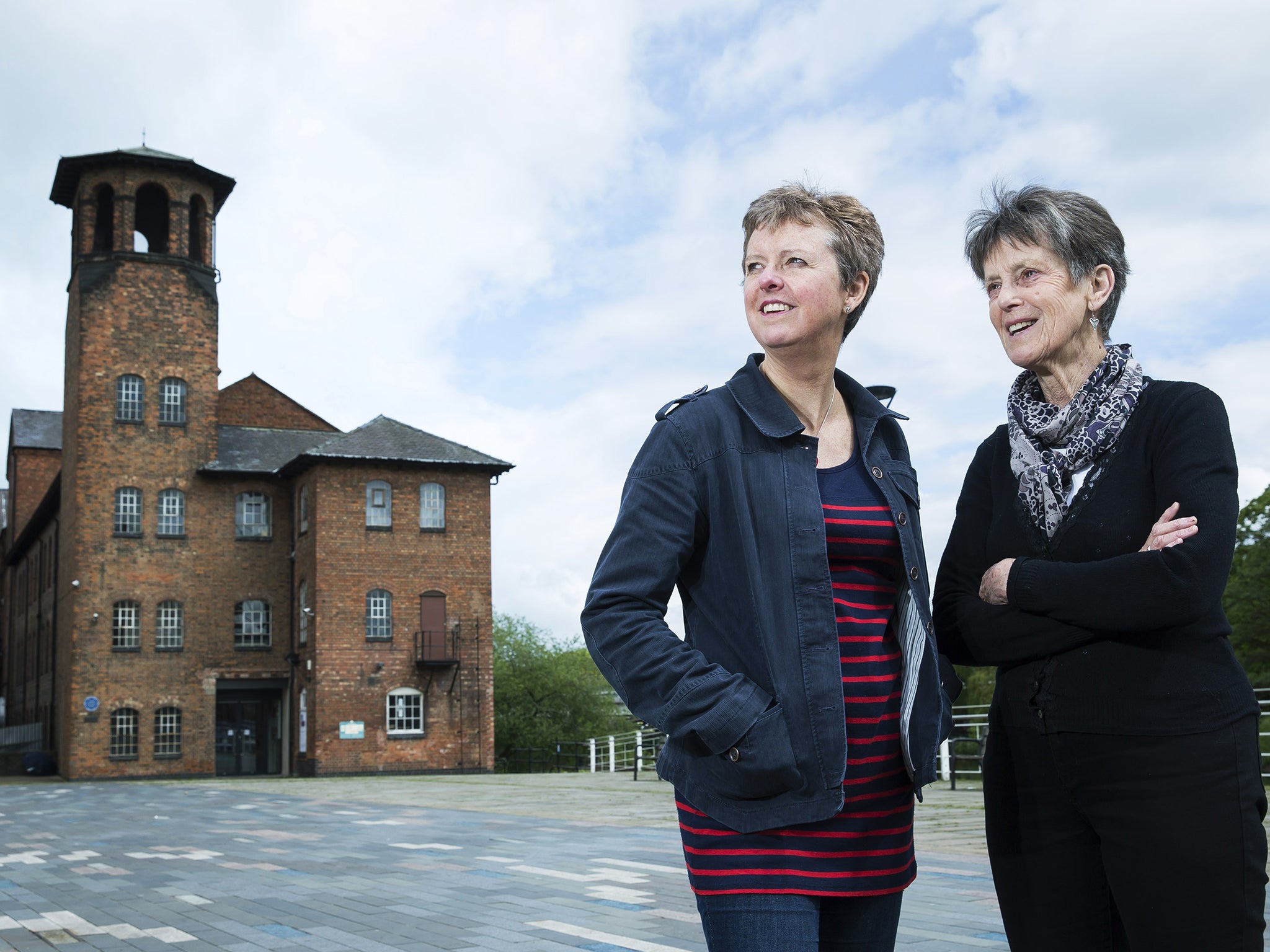 Sian Hoyle and Jenny Denton founder of the Derby book festival