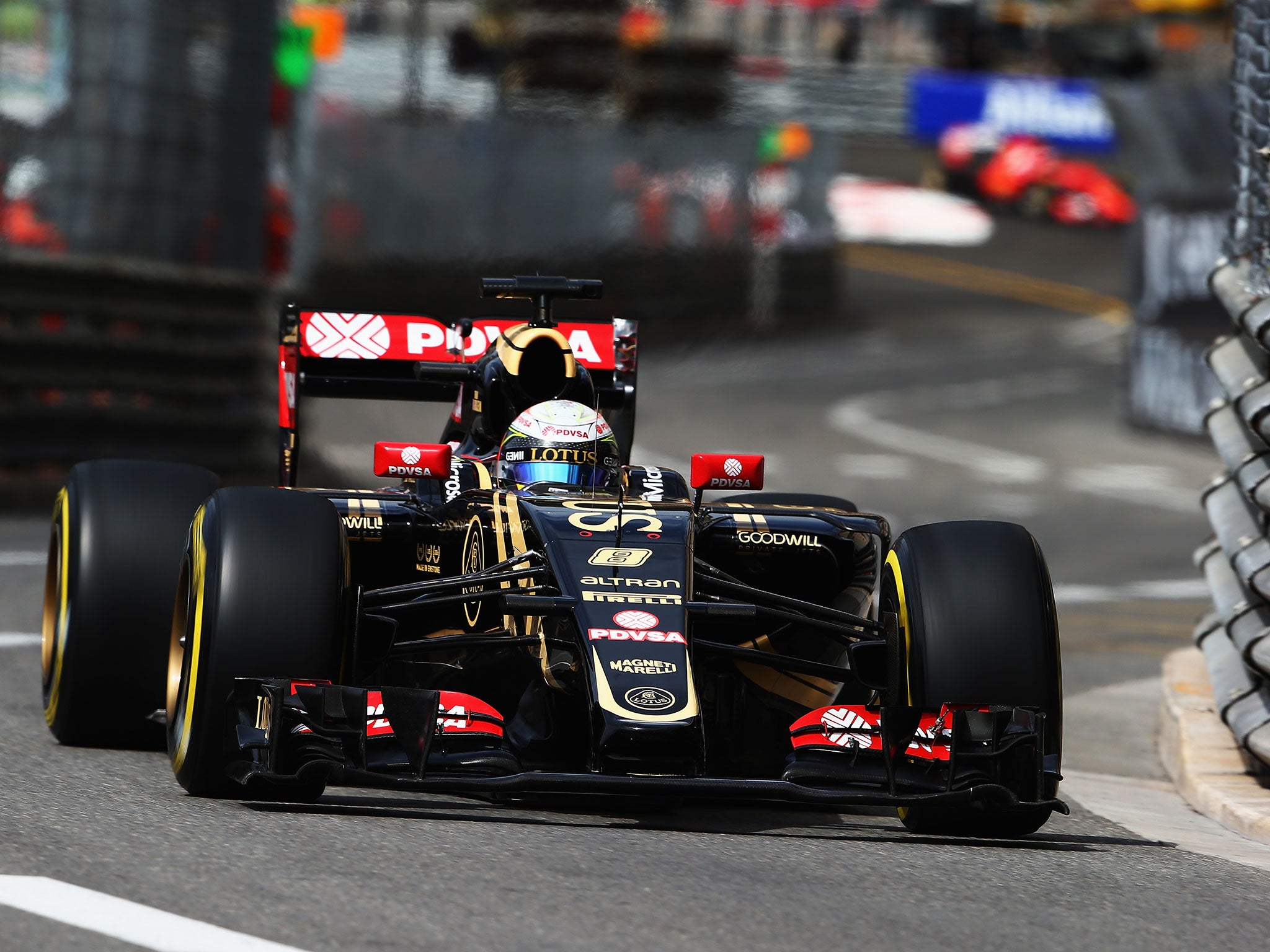 Lotus driver Romain Grosjean during Thursday practice
