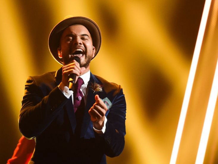 Guy Sebastian competing in last year's Eurovision Song Contest