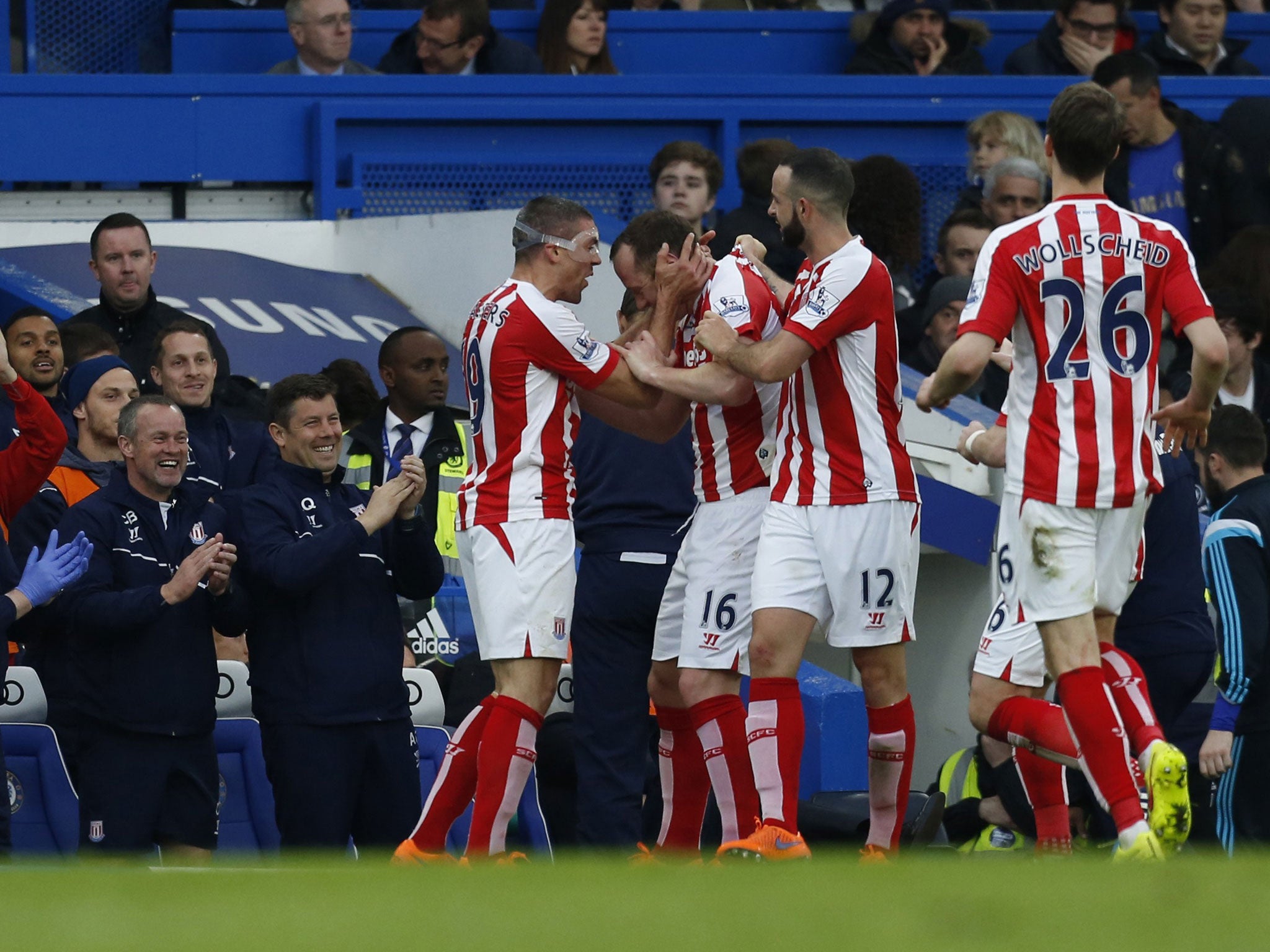 Charlie Adam scored against Chelsea from his own half (Getty)