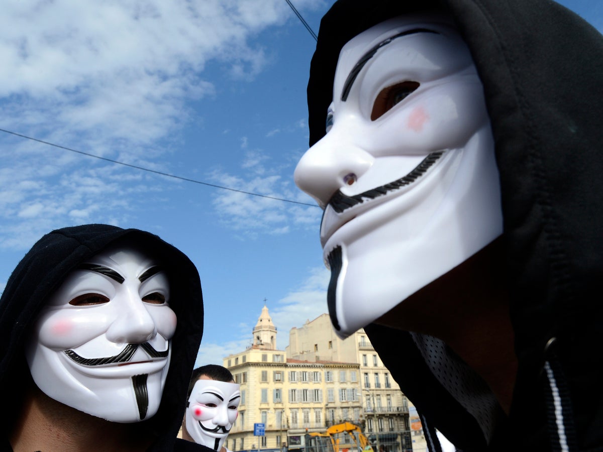 Piping landsby Skulle Anonymous: How the Guy Fawkes mask became an icon of the protest movement |  The Independent | The Independent