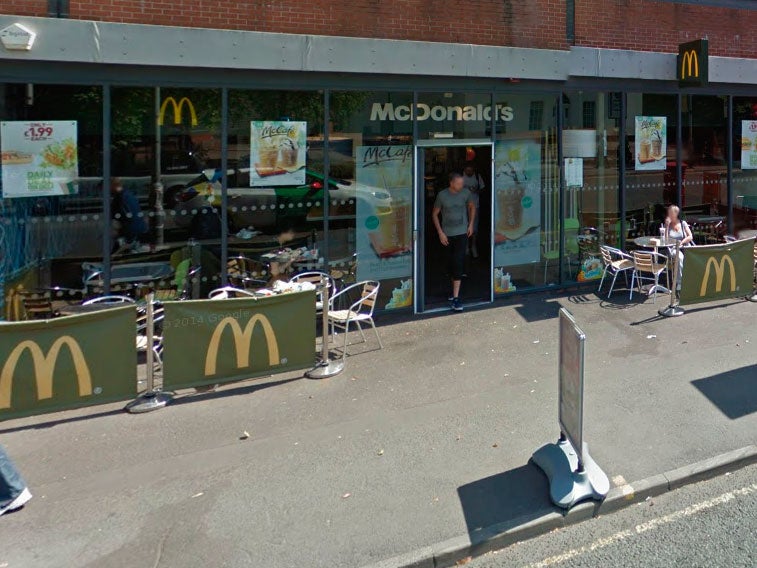 Around 20 protesters ran into the Oxford Road restaurant on 22 May and refused to leave