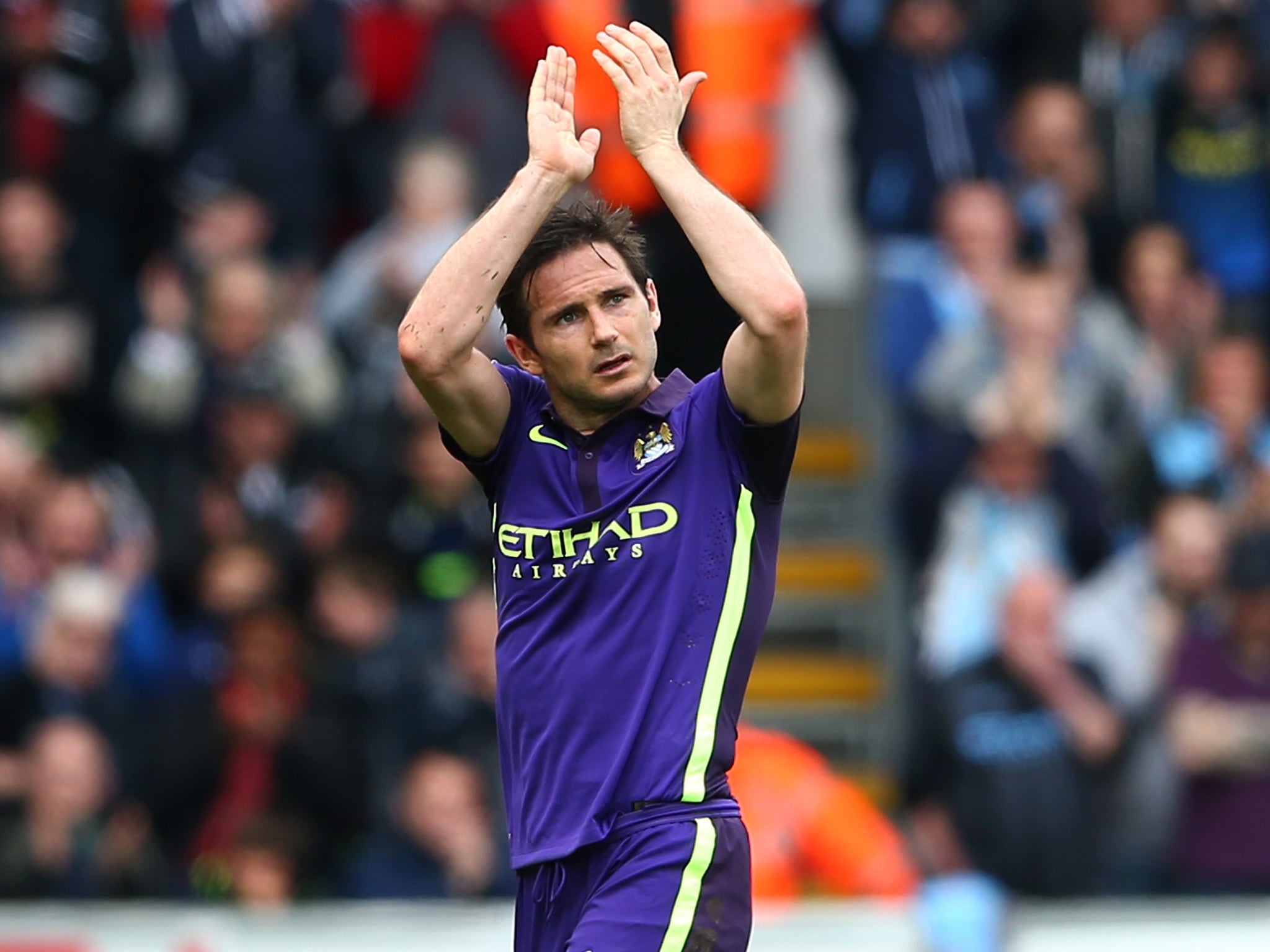 Frank Lampard will play his last game for Manchester City against Southampton