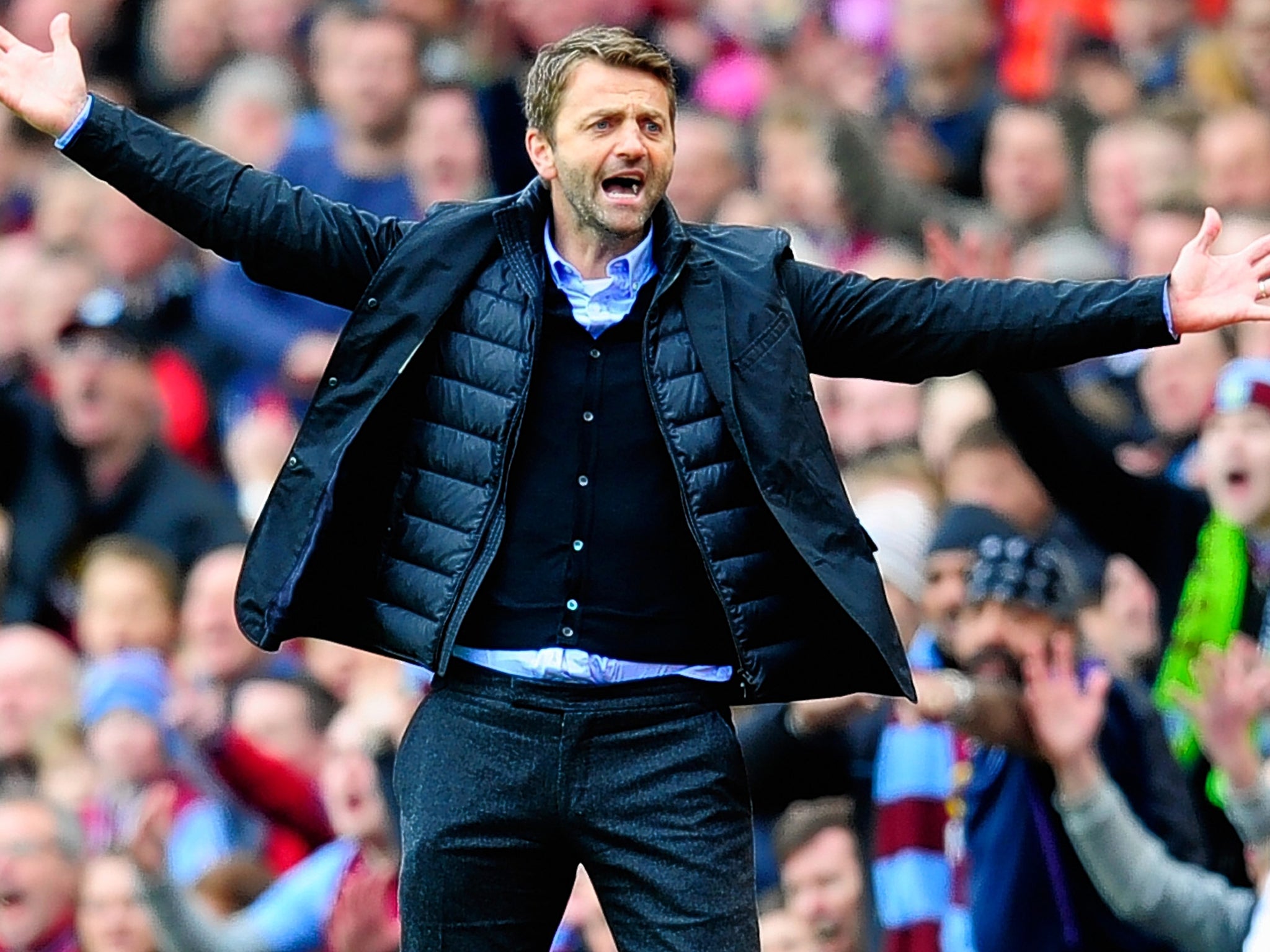 Tim Sherwood, their manager, says Villa will go ‘toe to toe’ with Arsenal