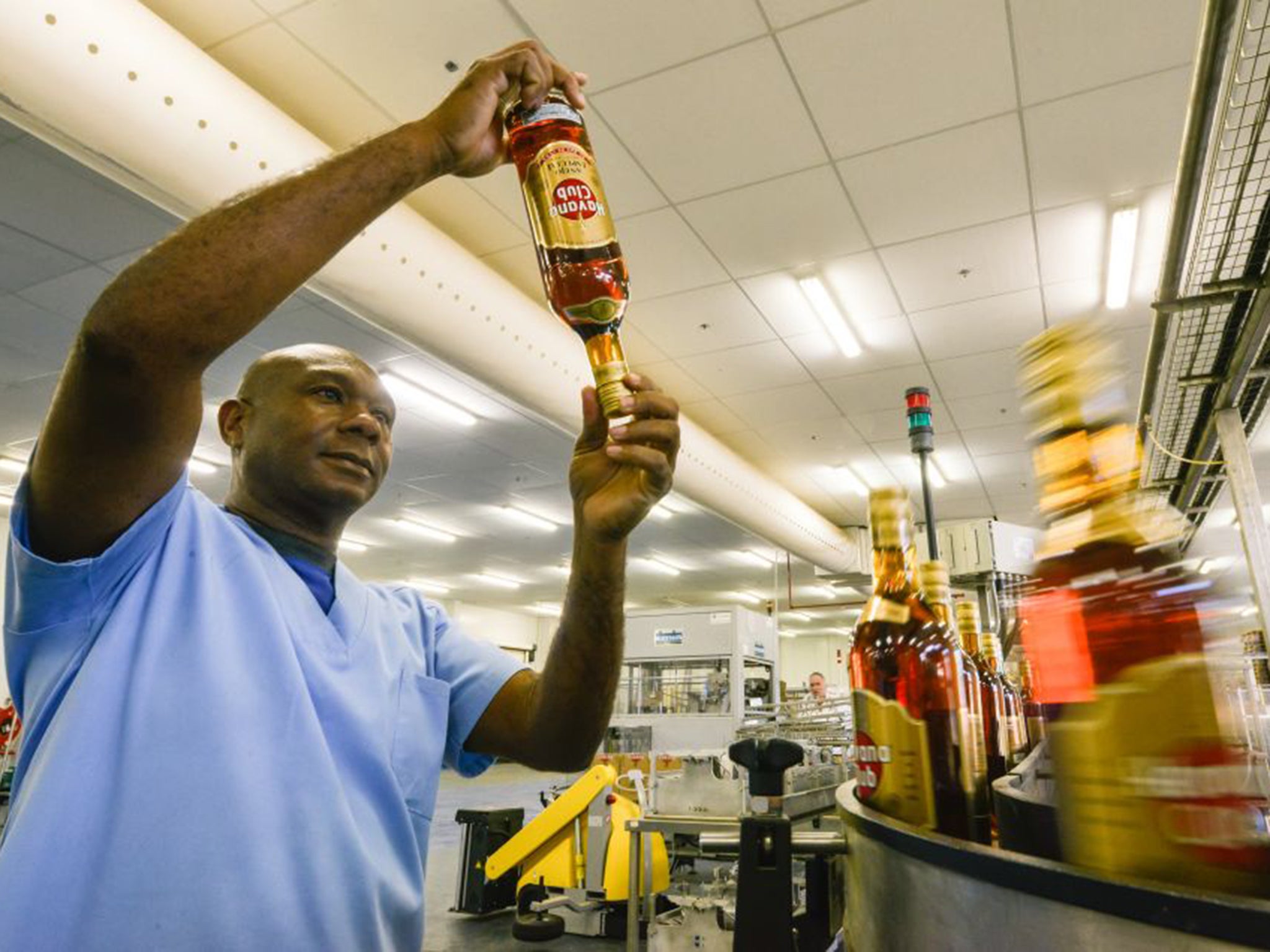 Cuban Havana Club factory, a joint operation between the government and Pernod