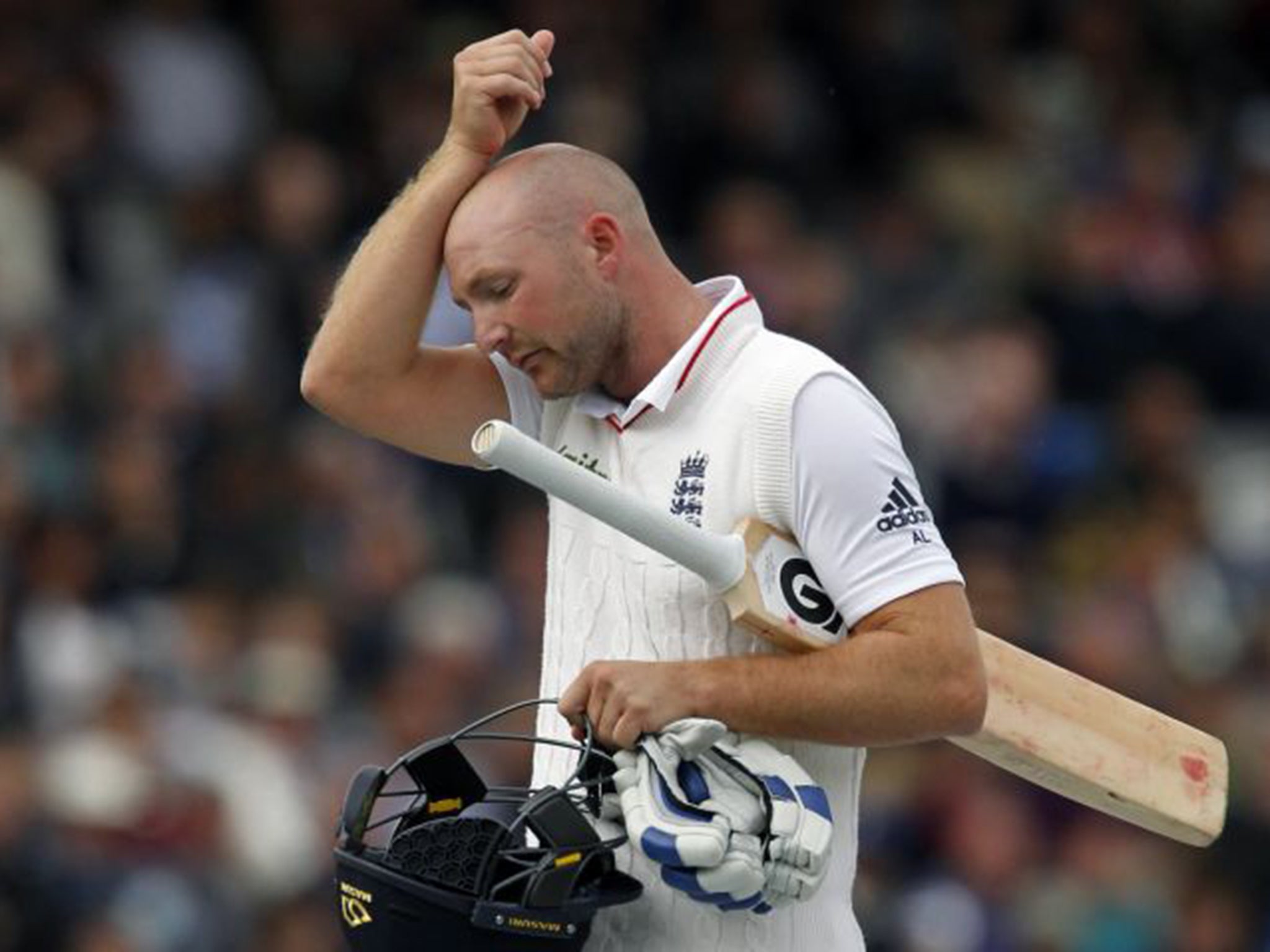 Adam Lyth could only manage 12 runs during his second innings