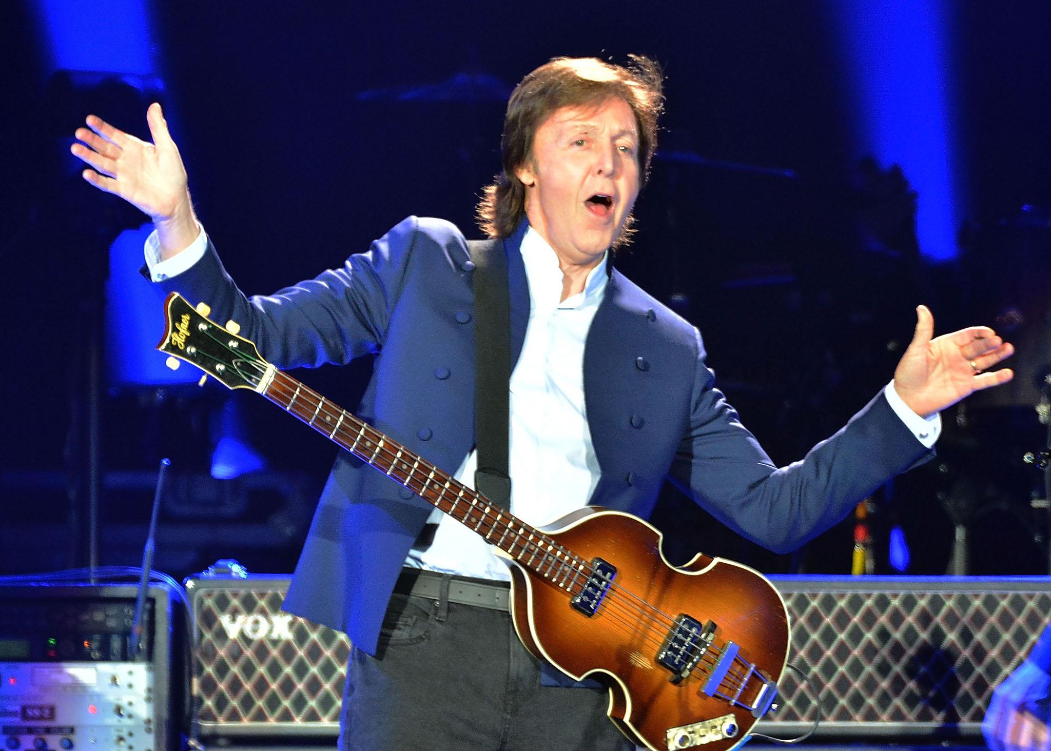 Paul McCartney performs at the O2 Arena