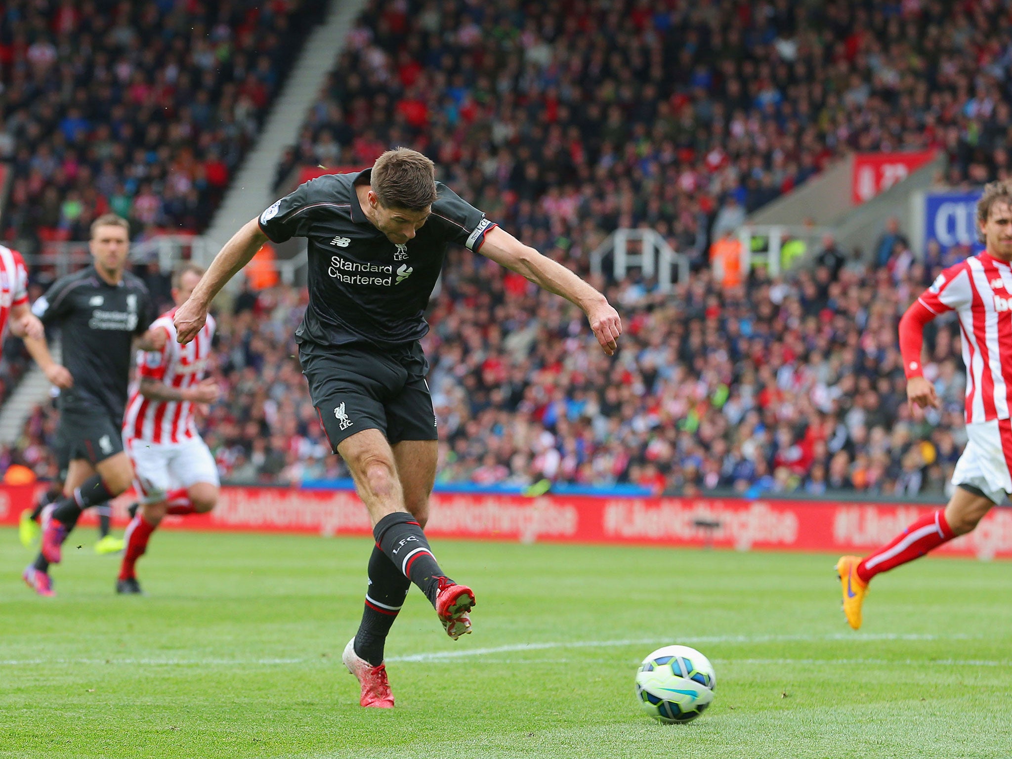 Steven Gerrard scores for Liverpool