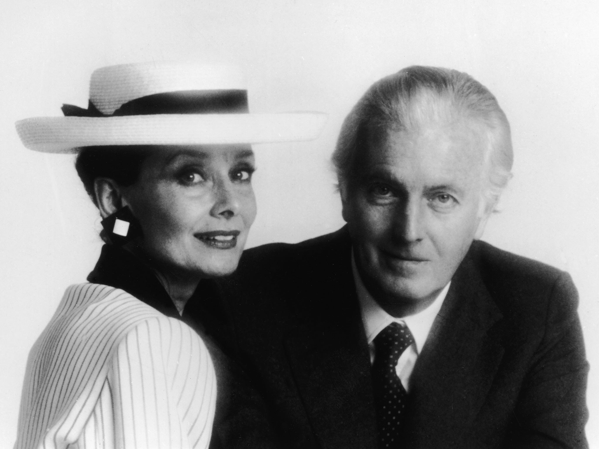 Audrey Hepburn with Hubert De Givenchy, whose well-cut black tuxedo is a 'timeless look'