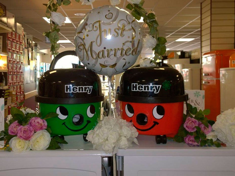 The two happily married Henry hoovers at Noel Grimley Electrics in Belfast