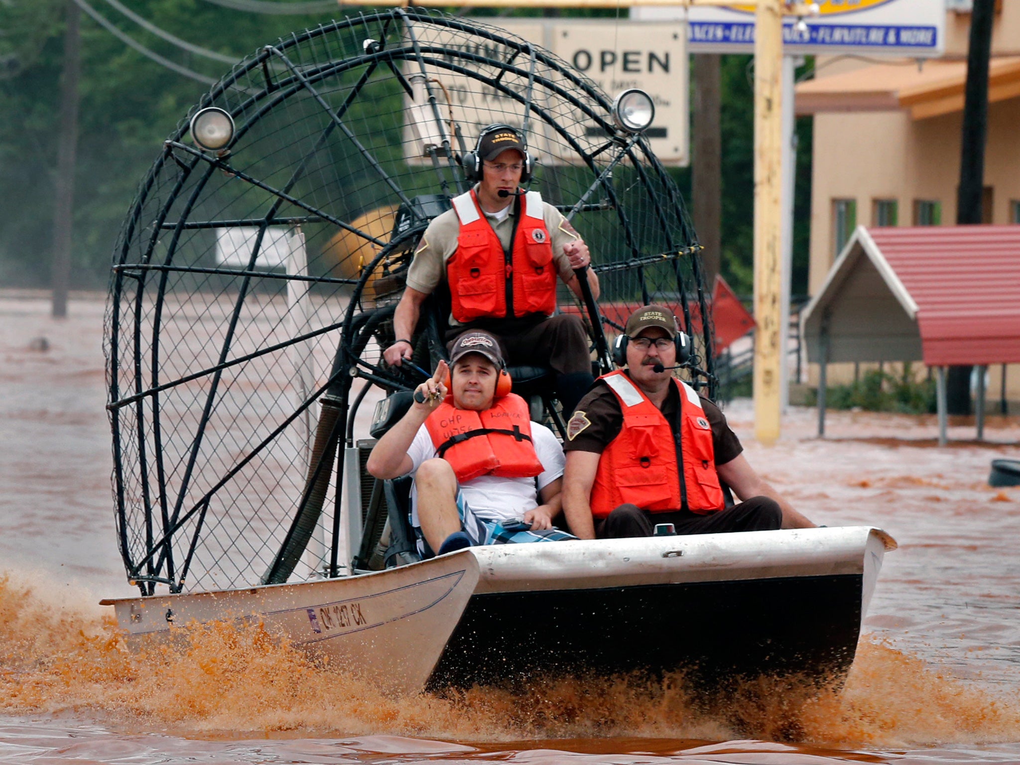 Some areas saw as much as ten inches of rain fall in 24 hours