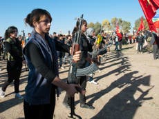 War with Isis: Meet the Kurdish women's militia fighting for their families west of the Syrian town of Ras al-Ayn