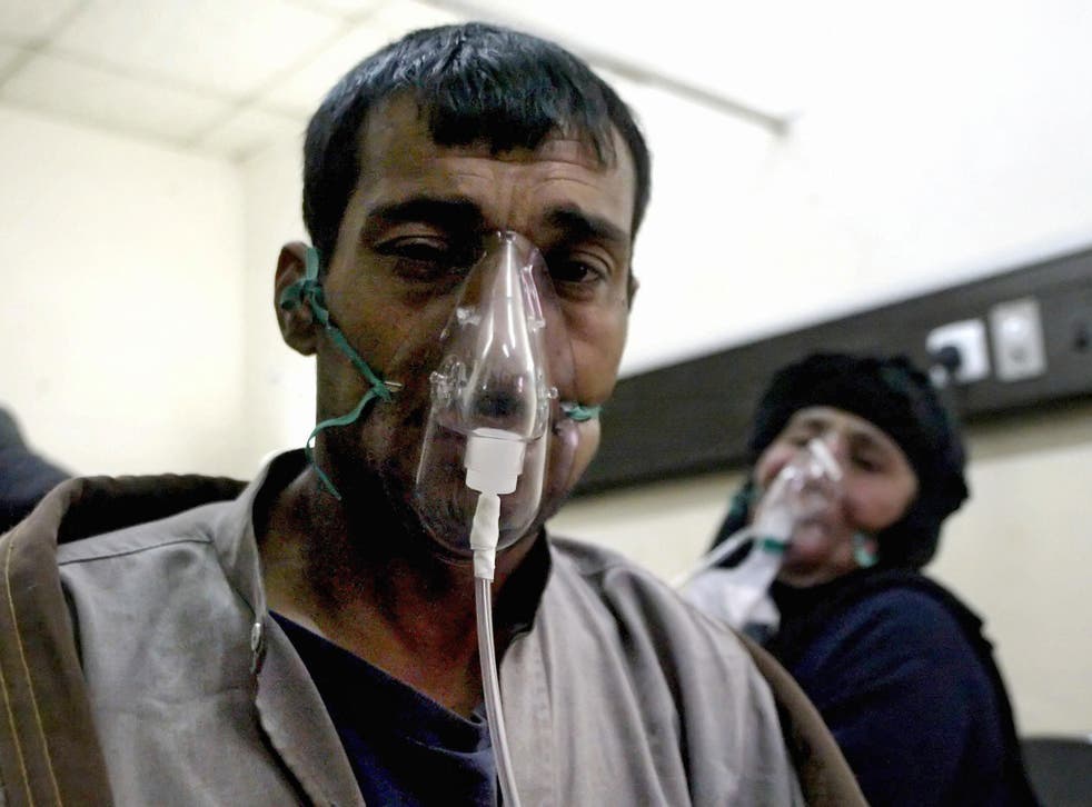 Terror attack: this Iraqi was a victim when a chlorine gas tanker was blown up in the town of Taji in 2007