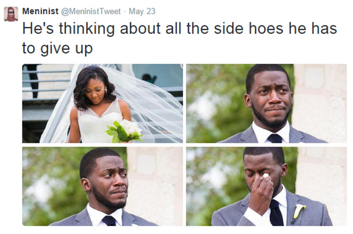 'Meninist' meme backfires after groom mocked on Twitter comes up with ...