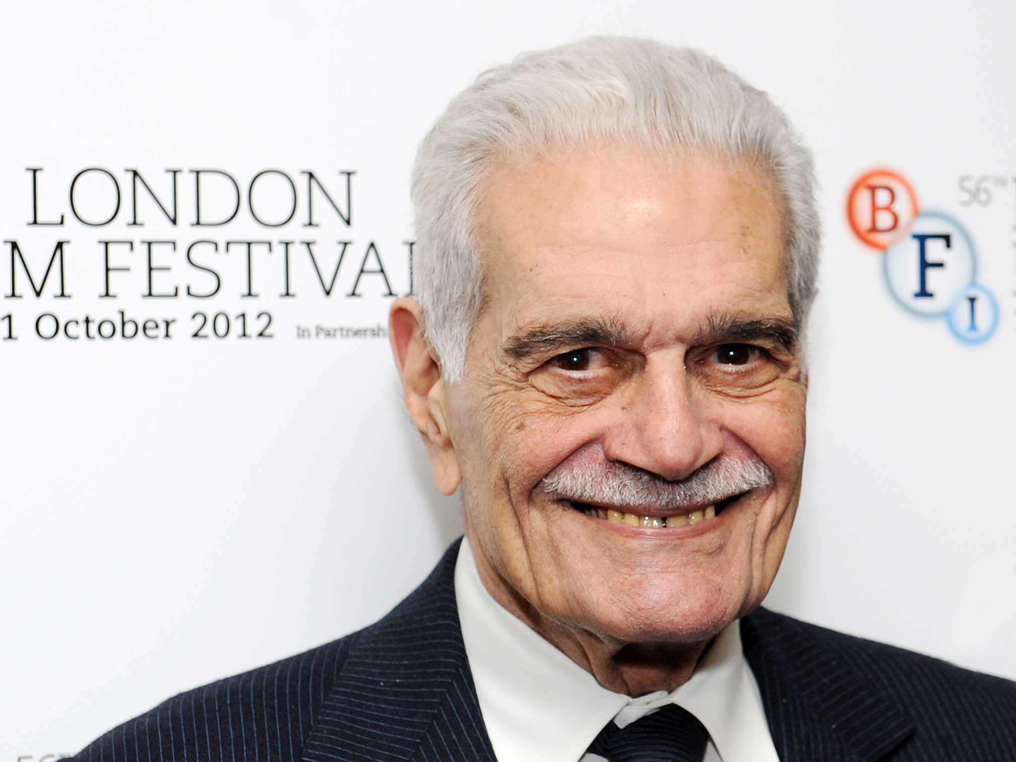 Omar Sharif pictured in 2012 at the Lawrence Of Arabia Restoration Screening