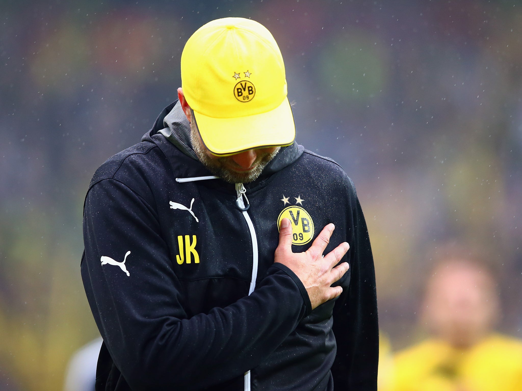 Klopp shows his emotions as he reacts to the crowd