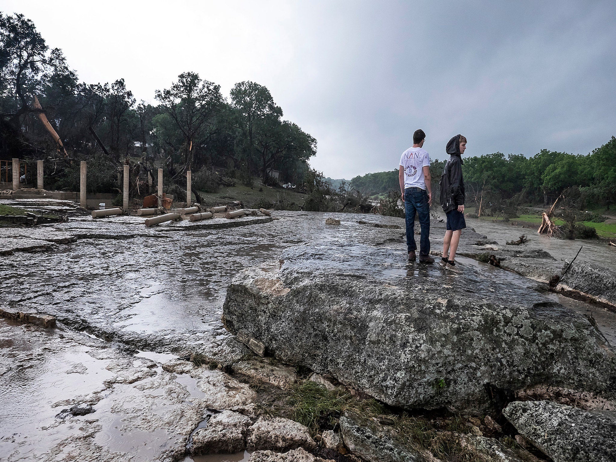 The site of the property in Wimberley where 12 people went missing