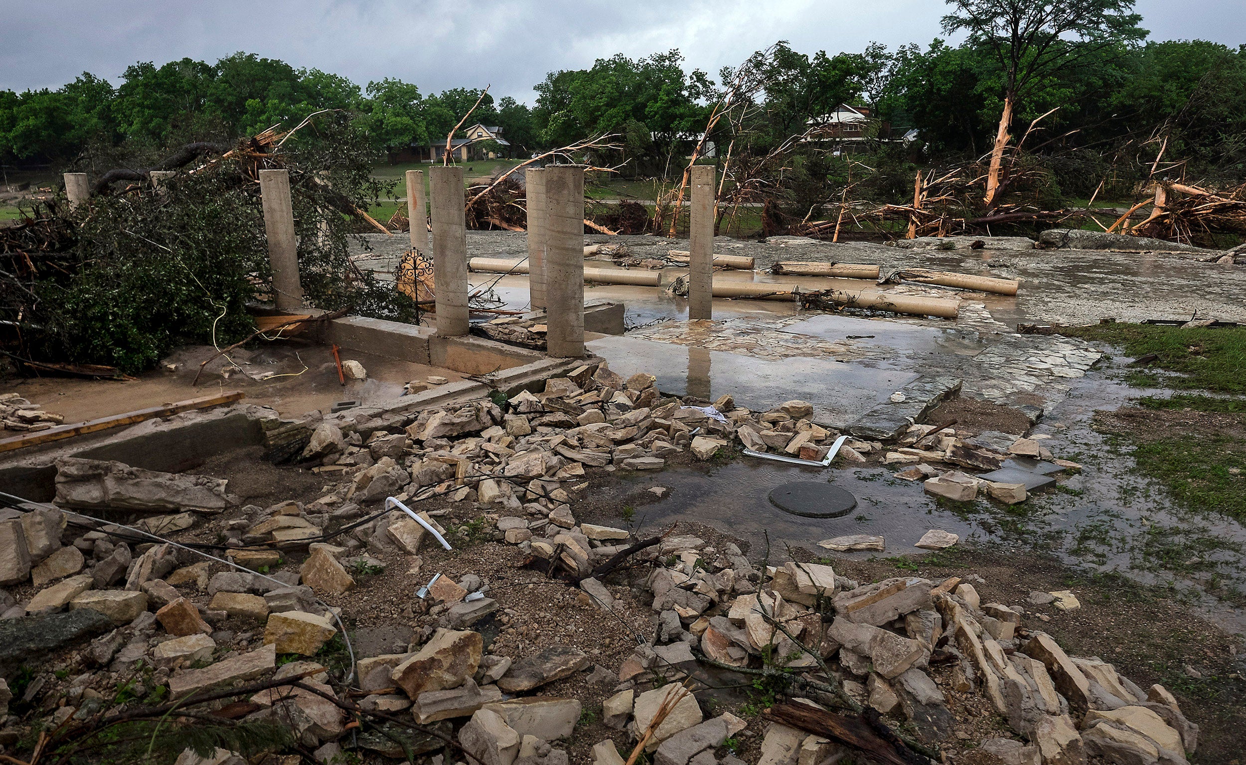 12 people connected to two families are missing after their holiday home in Wimberley swept away