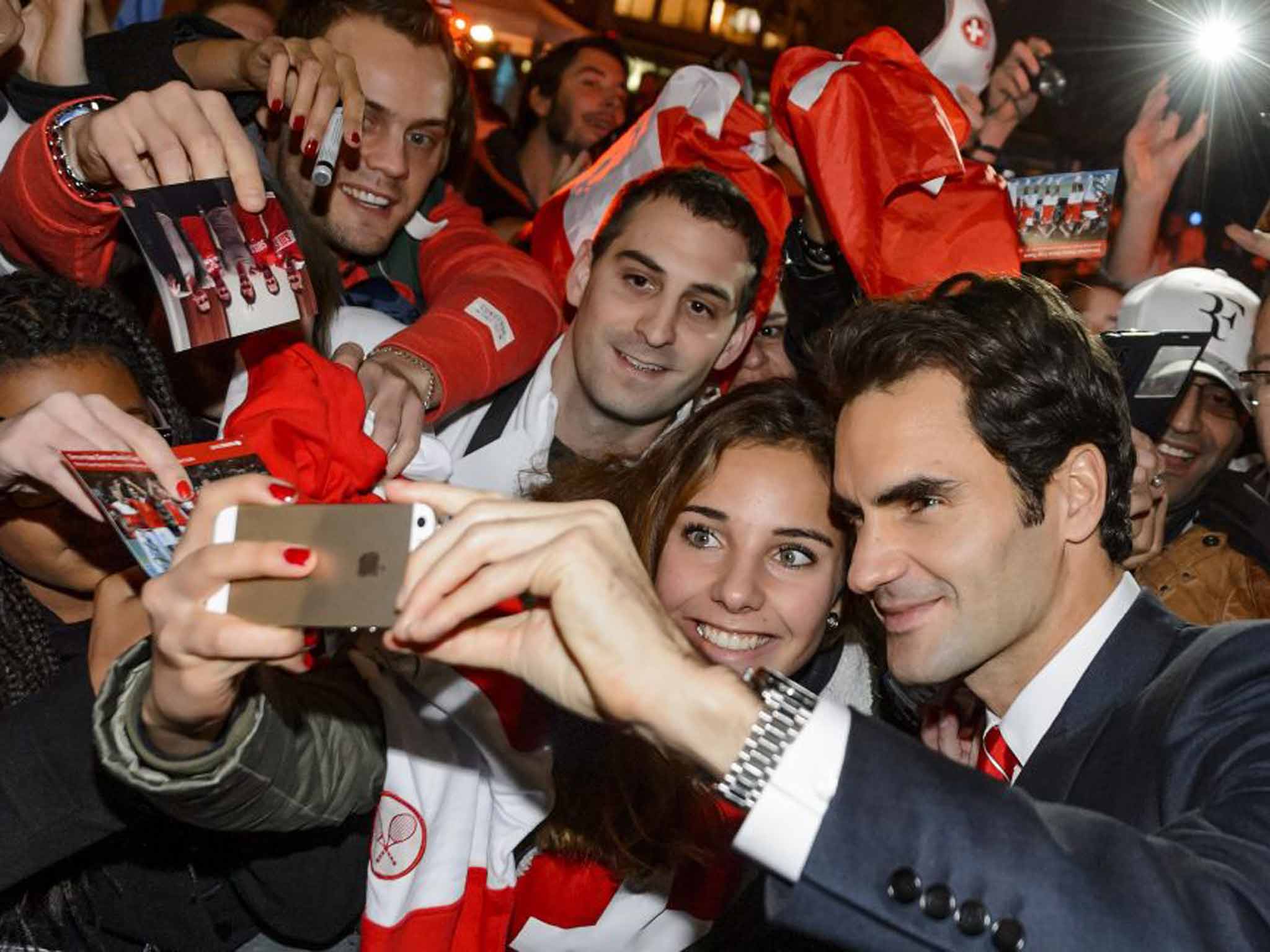 Hot shot: Federer is one of the most marketable, and rich, athletes in the world, earning $60m a year just in endorsements