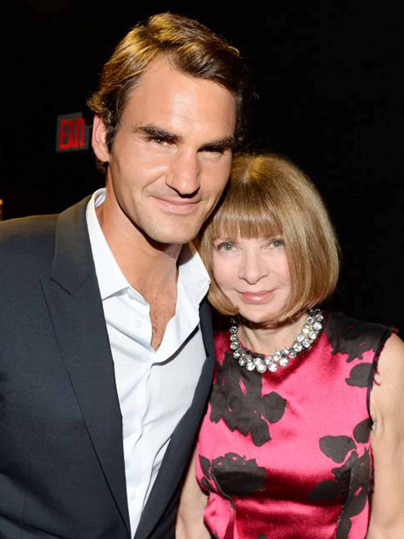 With good friend and fan Anna Wintour