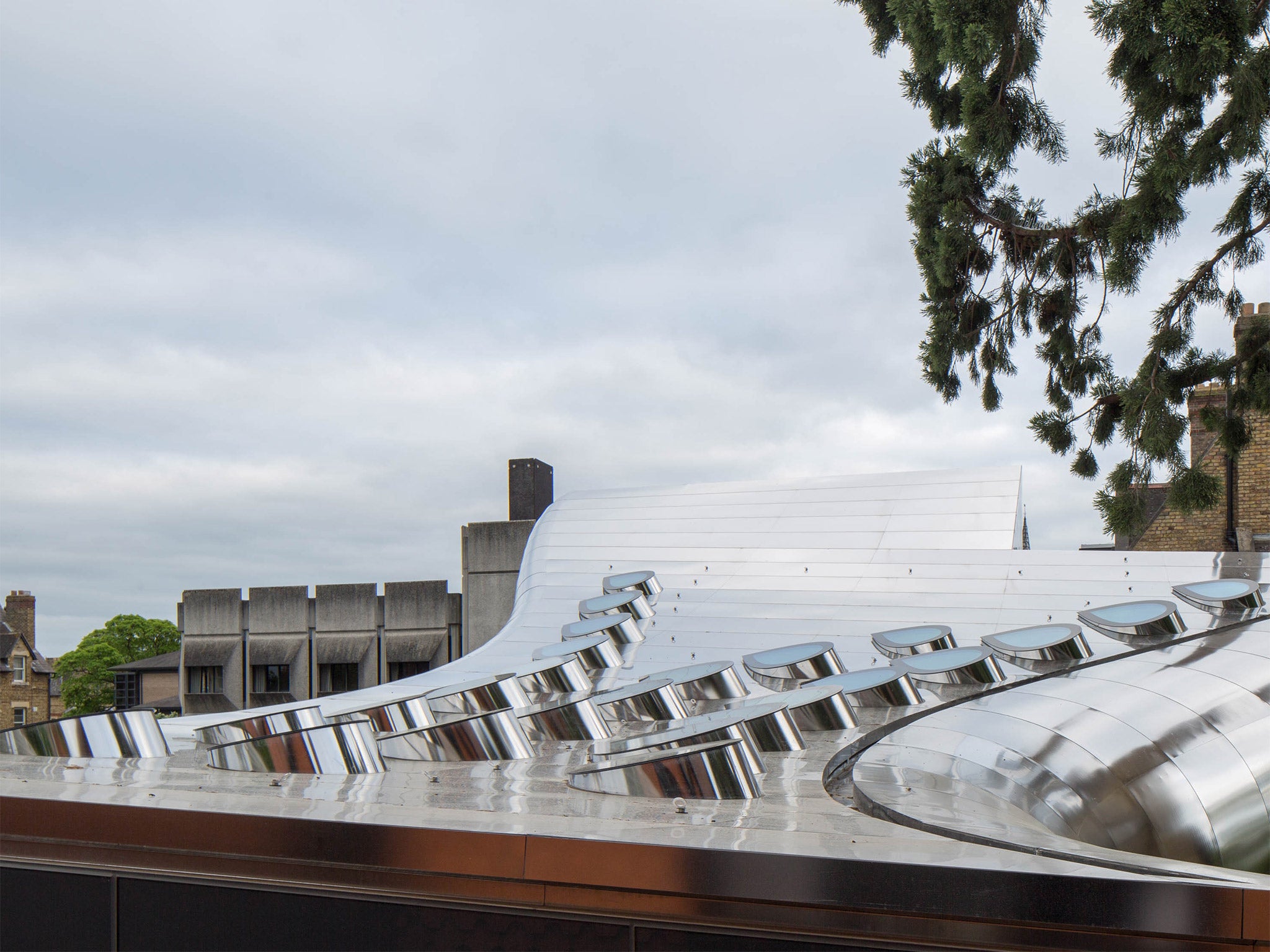 On top of the building are 25 projecting oval rooflights (Luke Hayes)