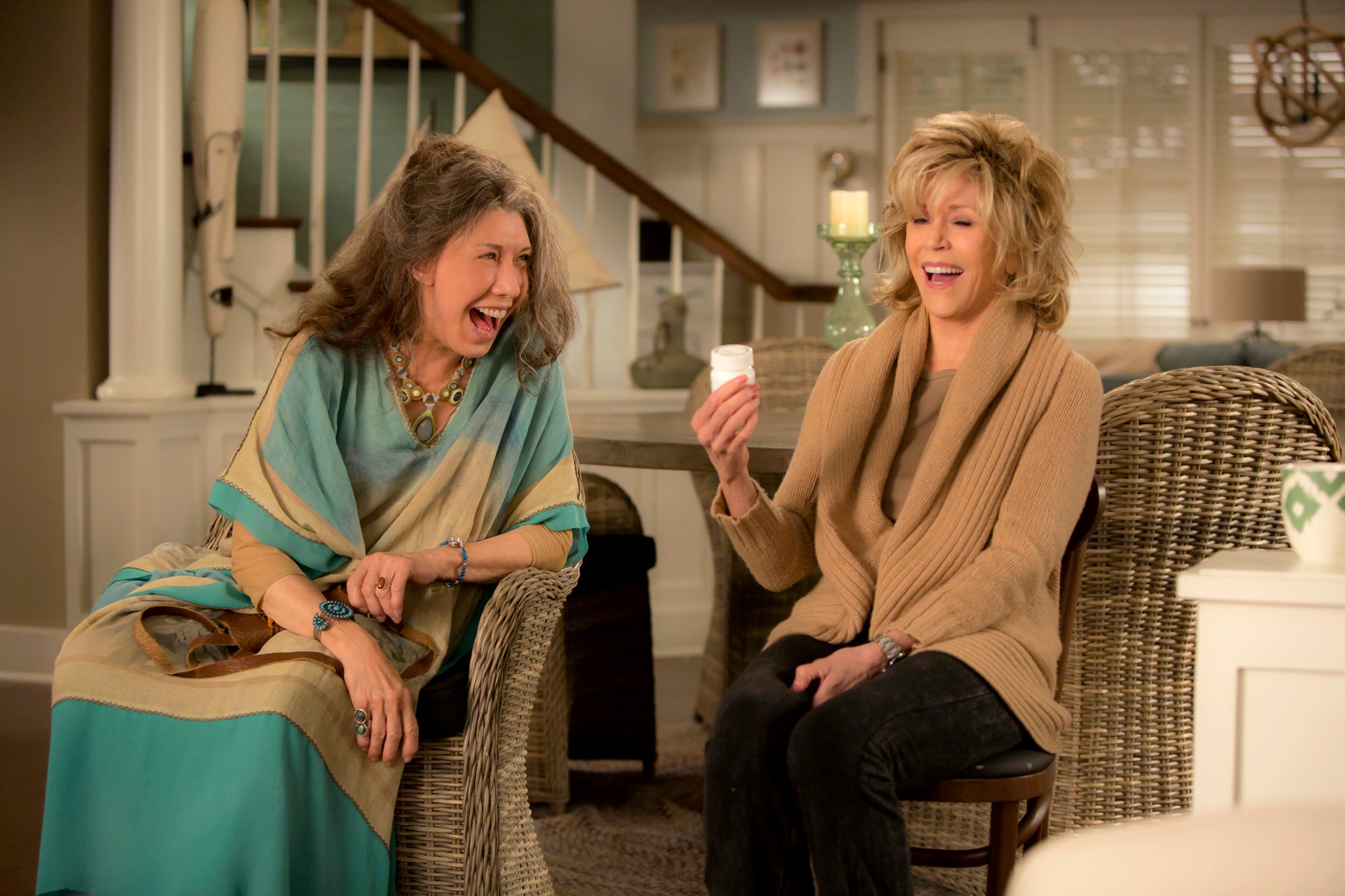 Lily Tomlin and Jane Fonda in Netflix's Grace and Frankie
