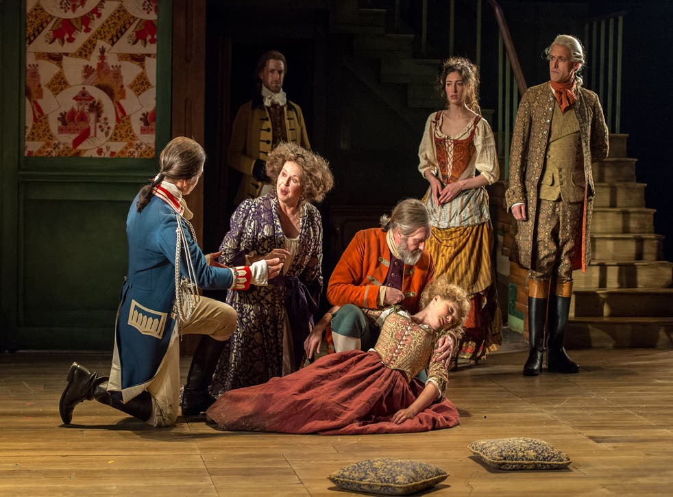 Timothy Watson, Jane Booker, Pearce Quigley, Amy Morgan, Molly Gromadzki and Nicholas Khan in The Beaux Stratagem