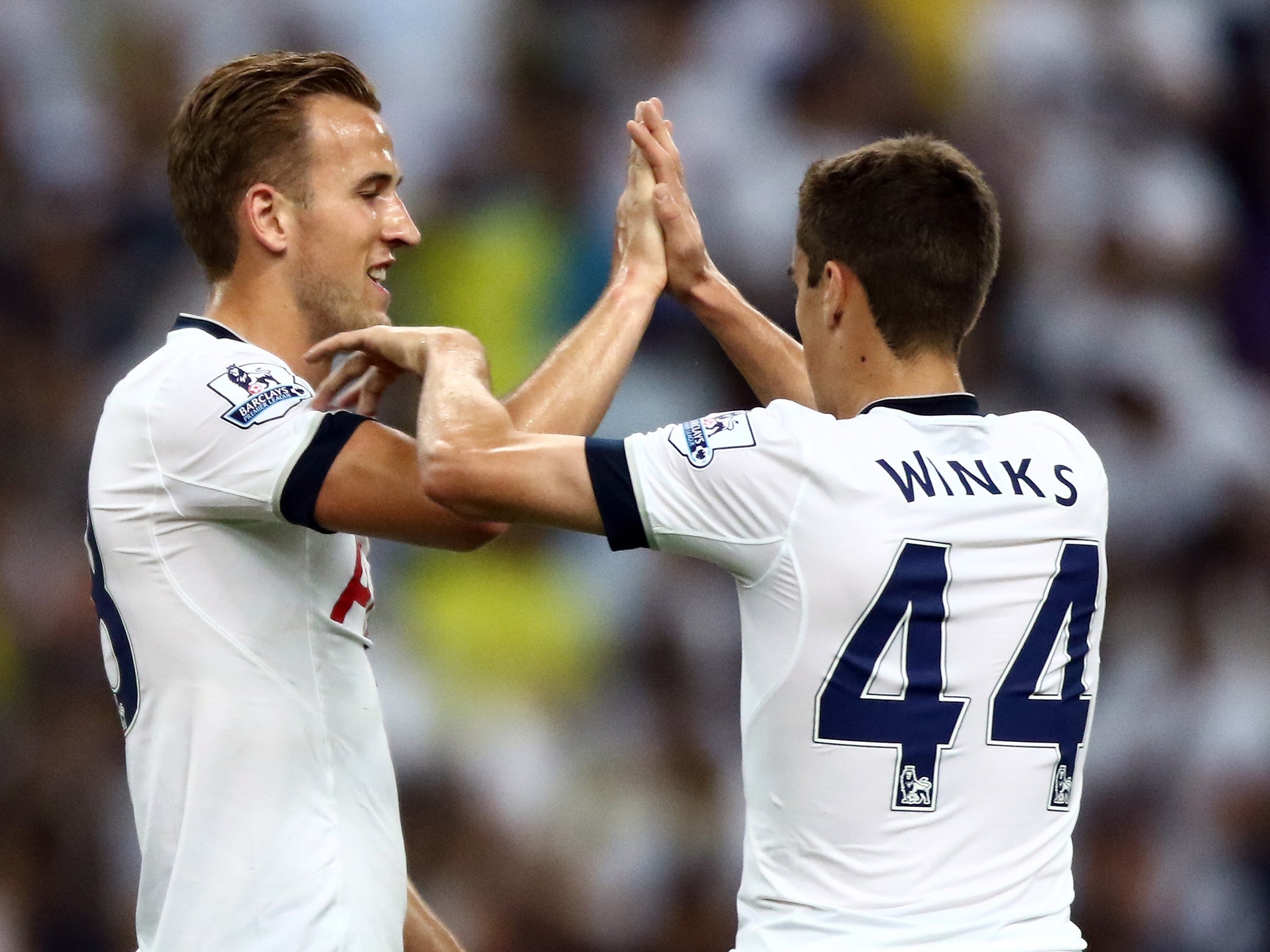 Kane scored both goals before half-time