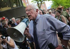 Left-wing outsider Bernie Sanders beating Hillary Clinton in New