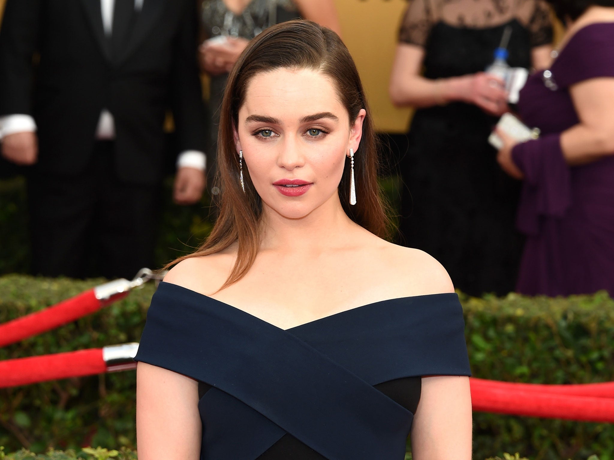 Game of Thrones star Emilia Clarke has addressed criticism on the treatment of women on the hit HBO show