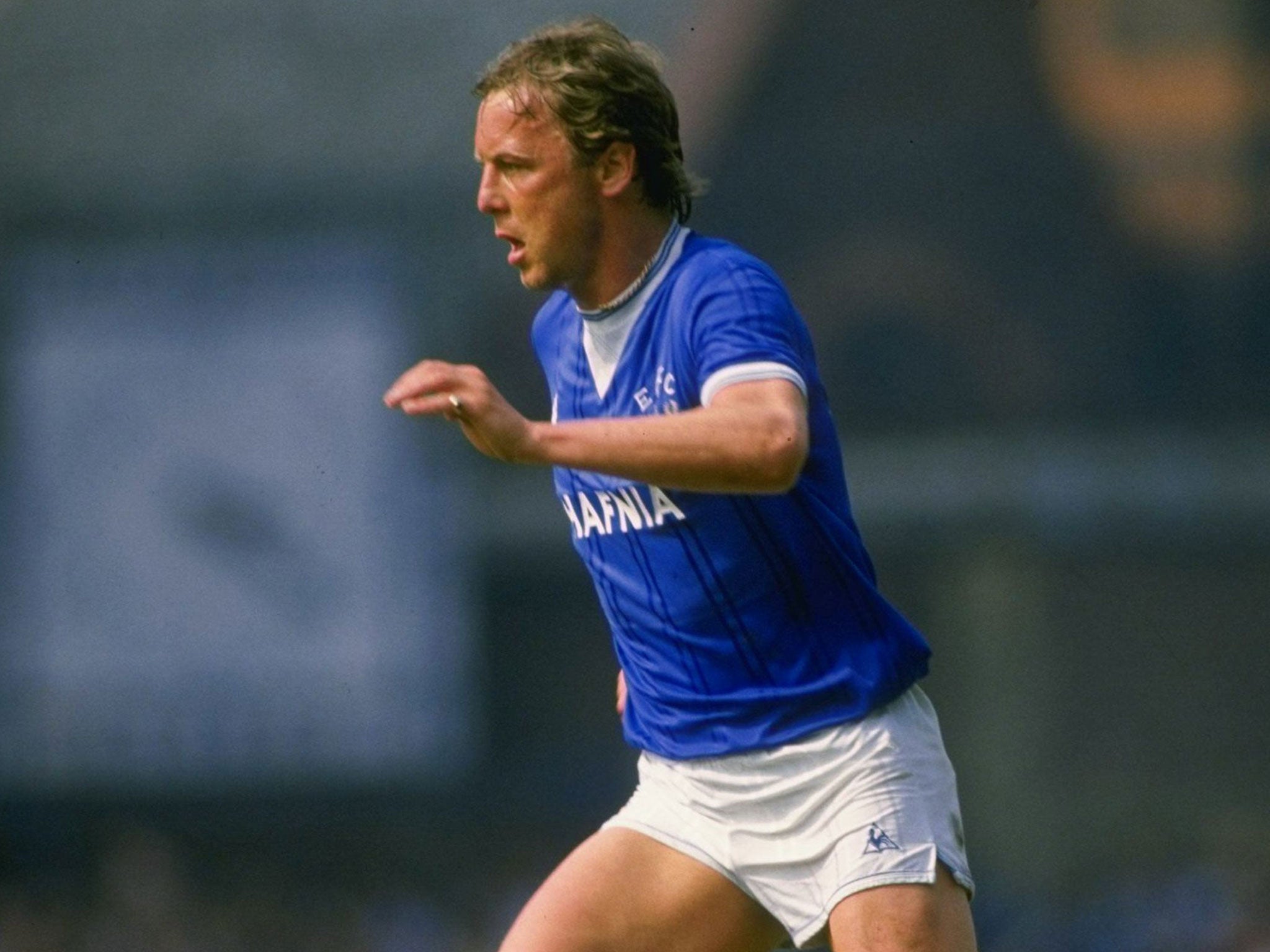 Andy King in action for Everton in 1984