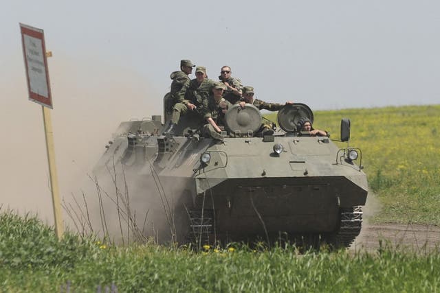 Tanks could be stationed outside of the Russian border in order to respond to attack quickly 