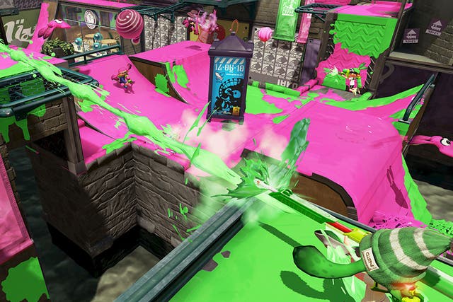 In Splatoon, the aim is to cover as much of the level in your ink as possible