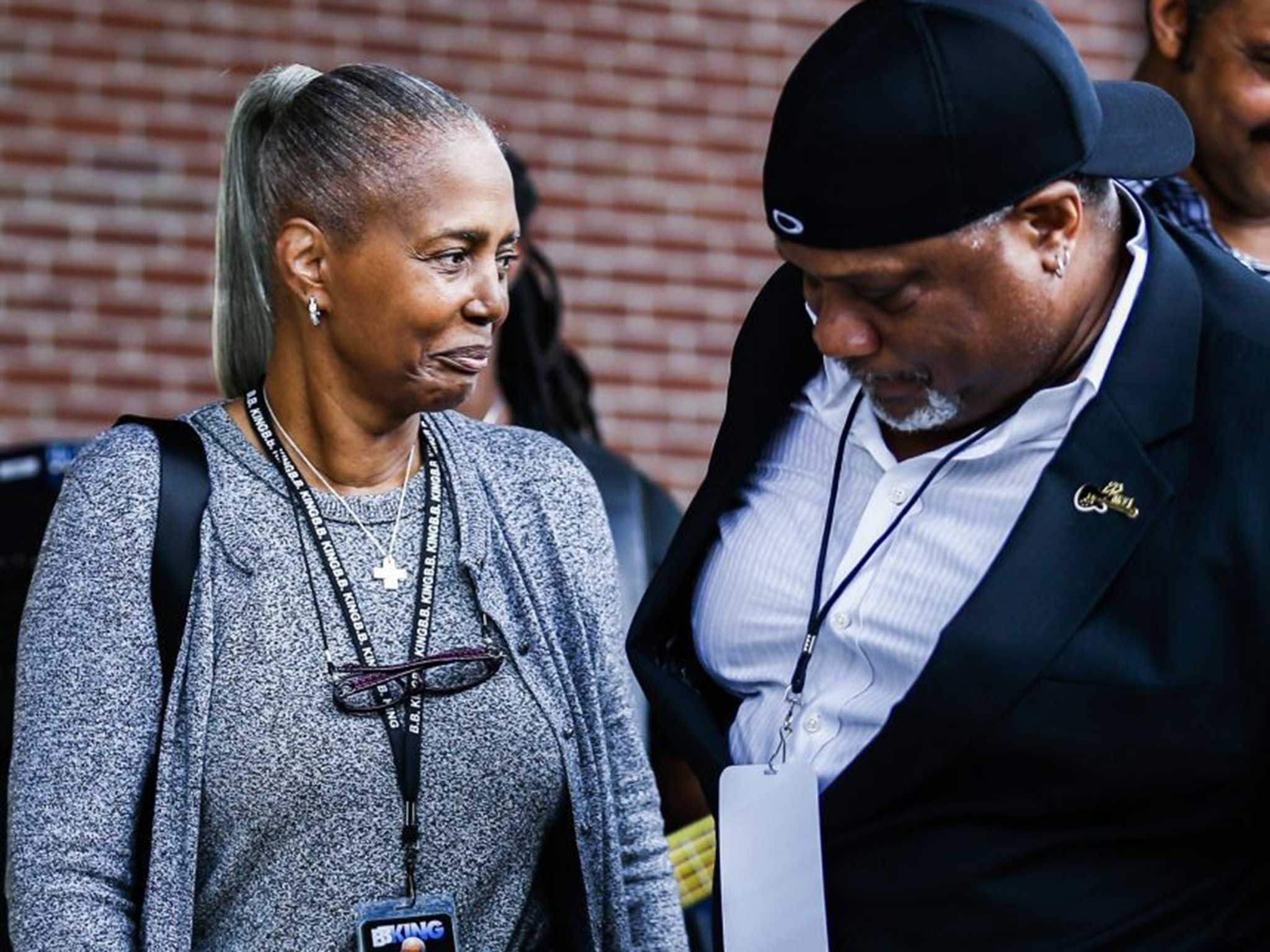 BB King's manager Toney at the memorial