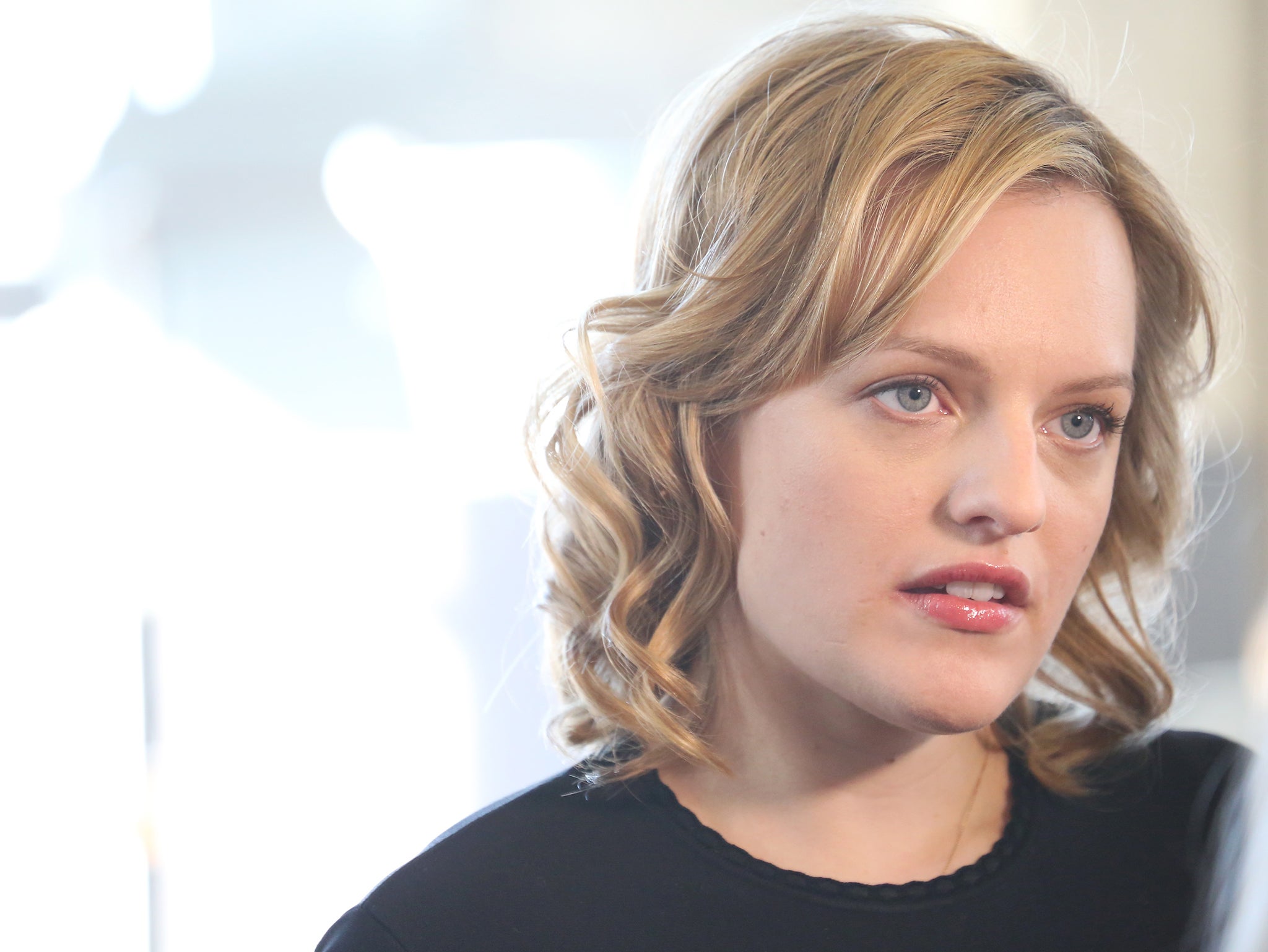 Elisabeth Moss attends the 'The Heidi Chronicles' Media Day at the Baryshinkov Arts Center in New York City