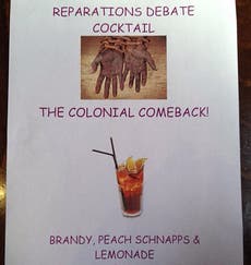 Oxford Union criticised over 'tasteless' Colonial Comeback cocktail