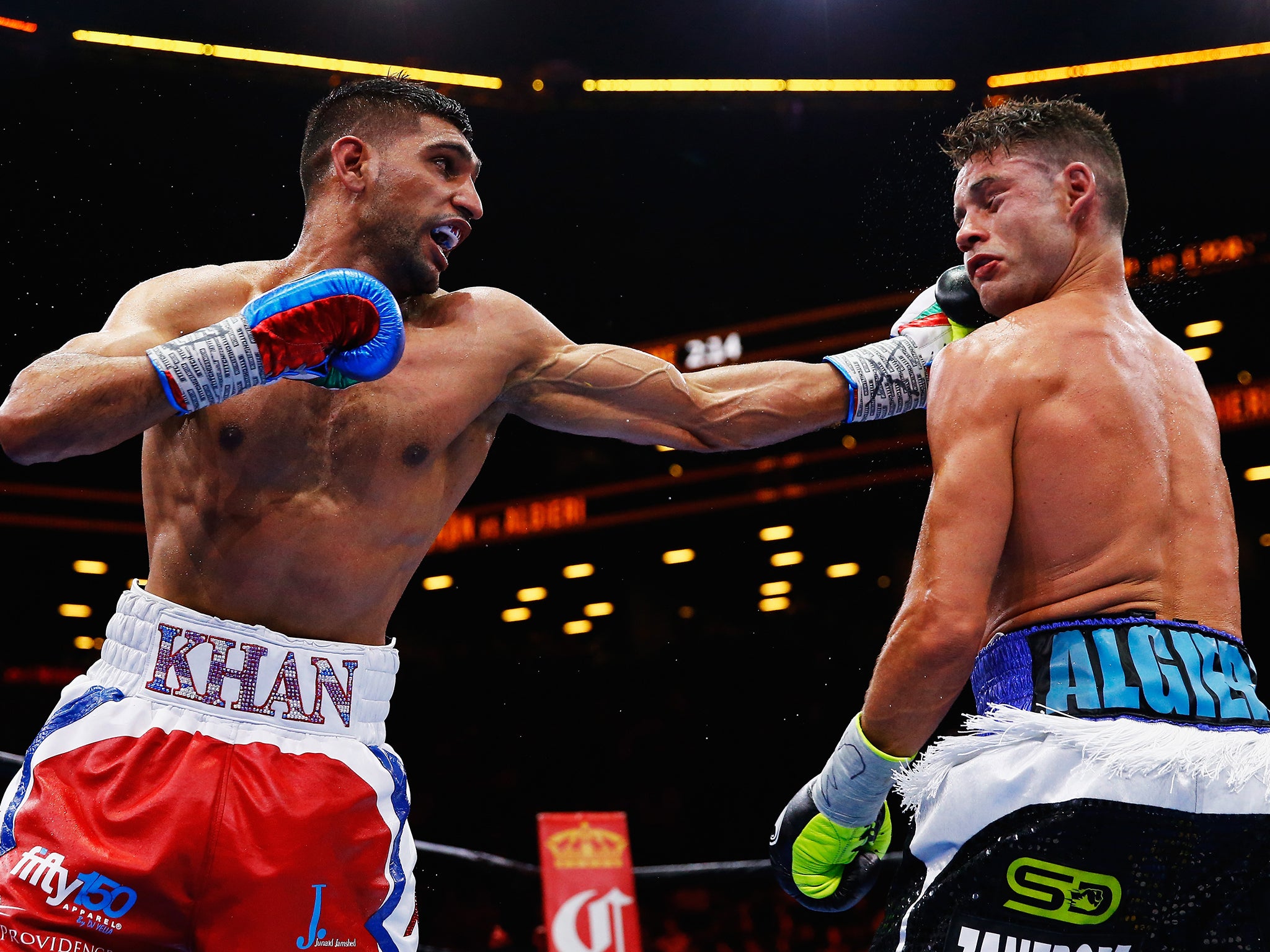 Khan was made to work for victory against Algieri