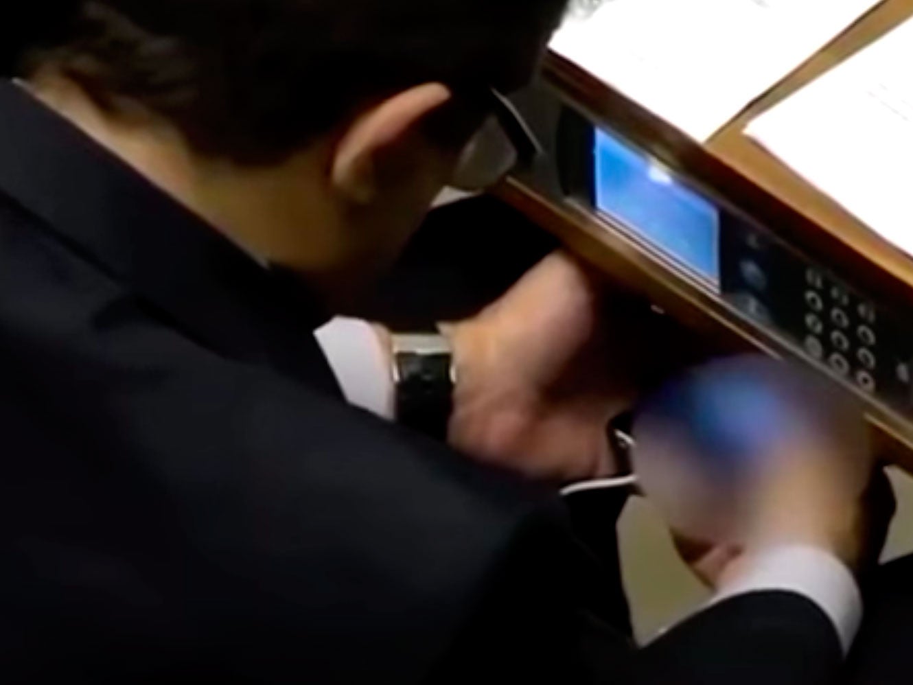 Joao Rodrigues was caught watching blue movies on his phone in parliament
