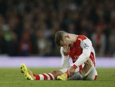 Wilshere out for Arsenal until March as Rosicky faces another lay-off