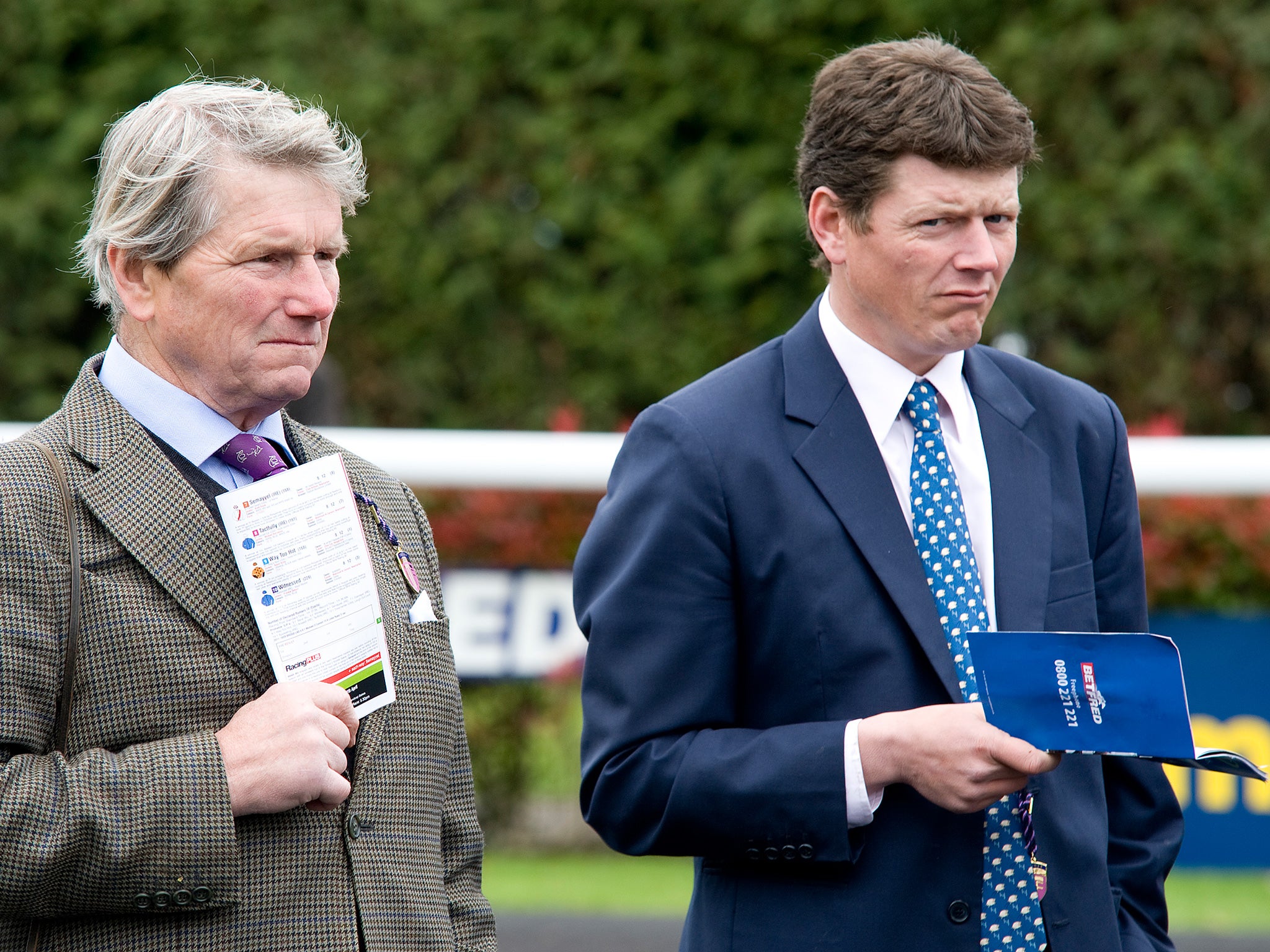 Ian Balding and son Andrew are quietly confident Elm Park can earn the stable a first Derby win in 44 years