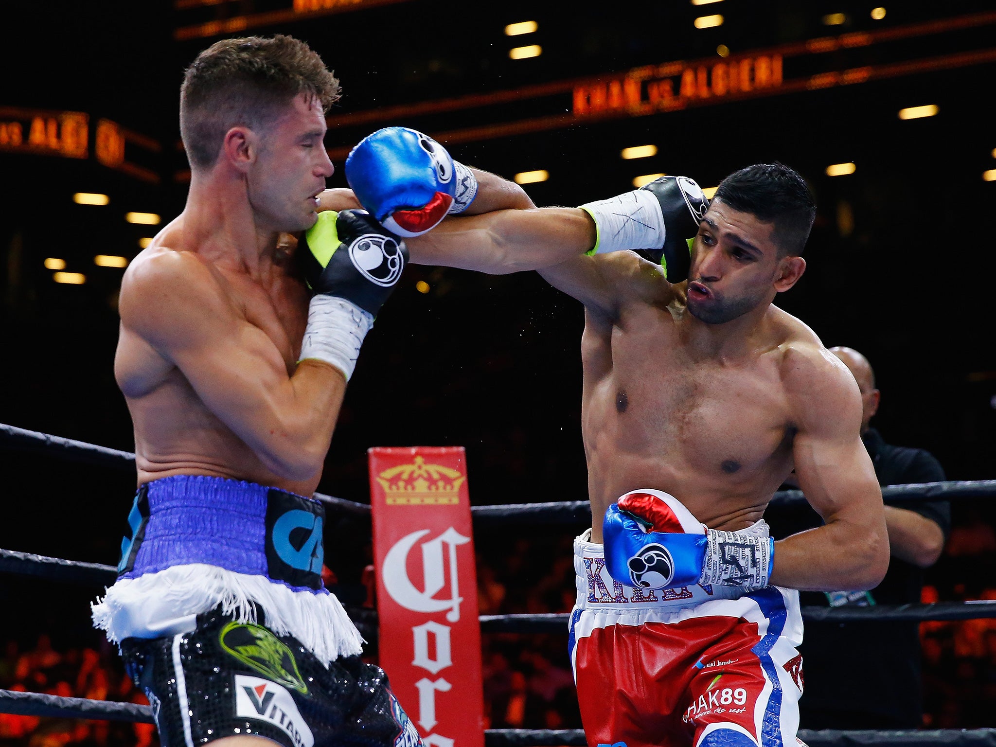 Amir Khan often made heavy weather of outpointing Chris Algieri
