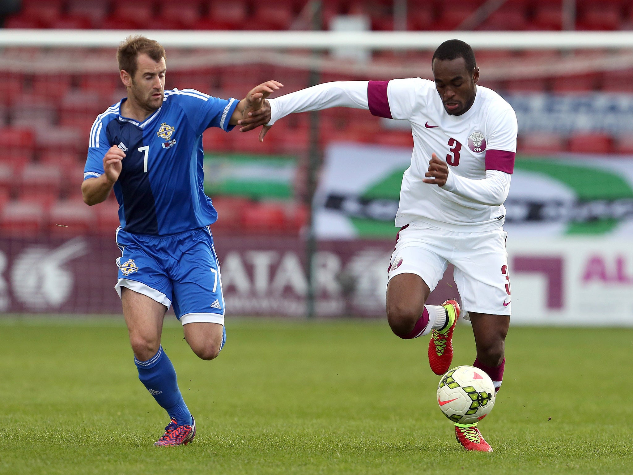 3,000 or so Northern Ireland fans turned out to see their side face Qatar