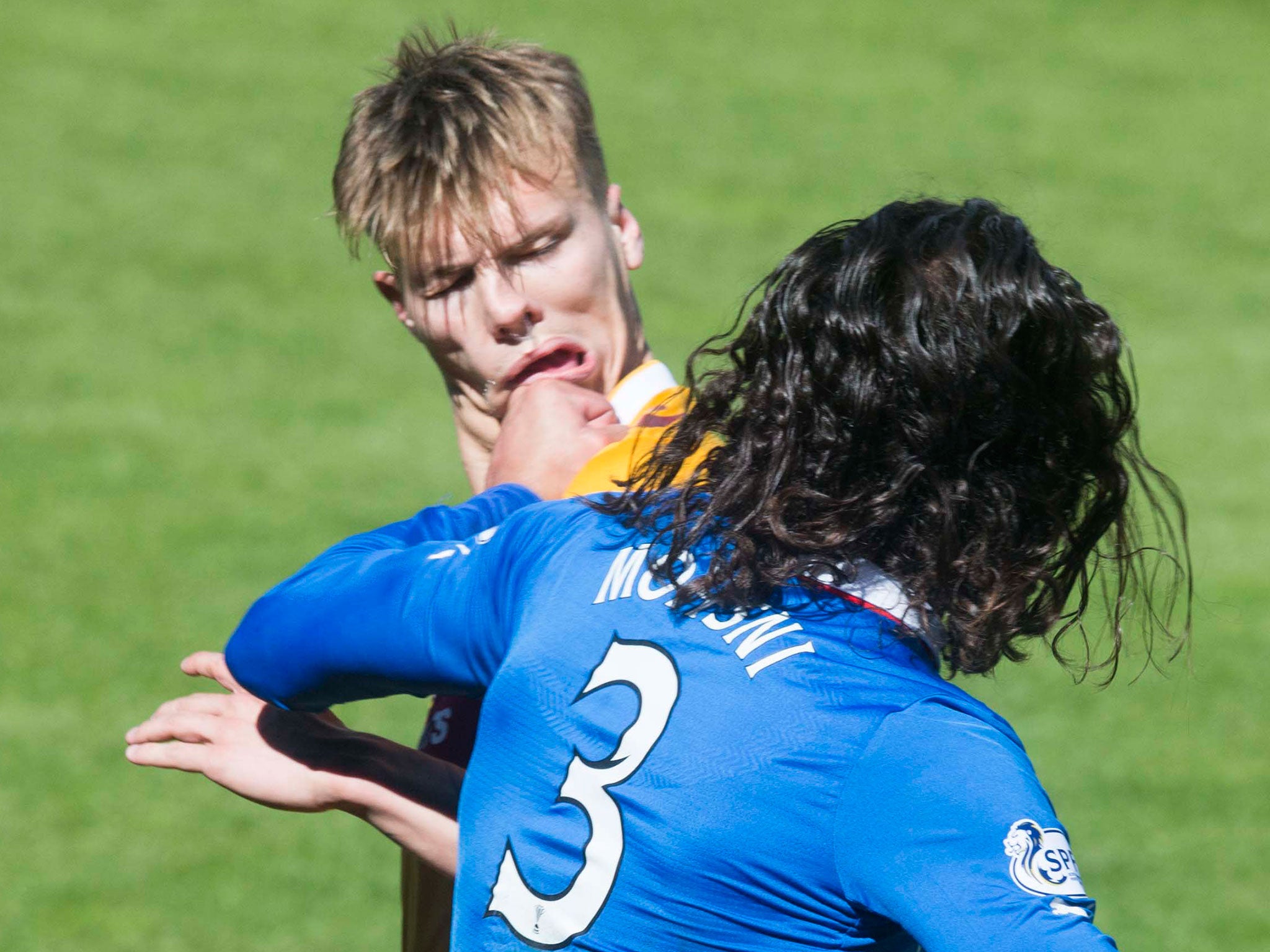 Bilel Mohsni throws a punch