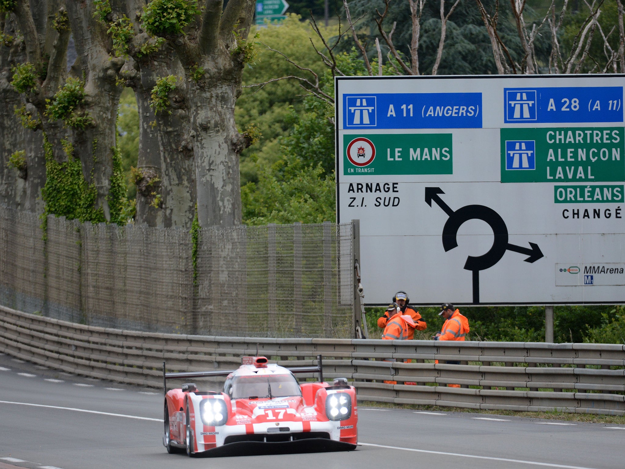 Brendon Hartley set the pace in the first test at Le Mans