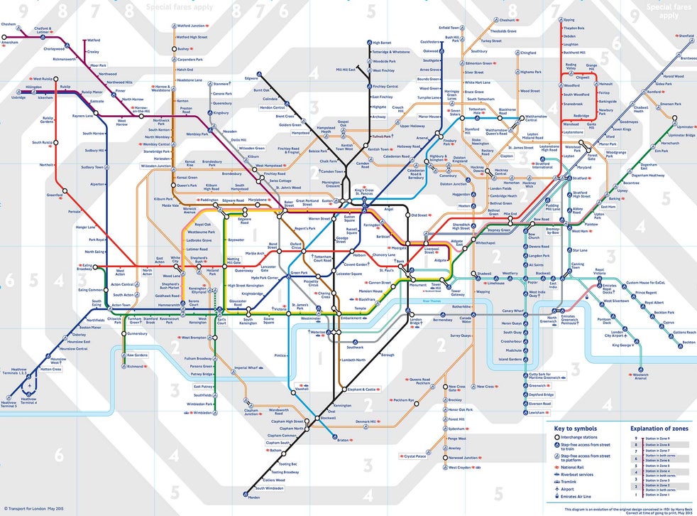A Tube map of the London Underground that's far more useful than the ...