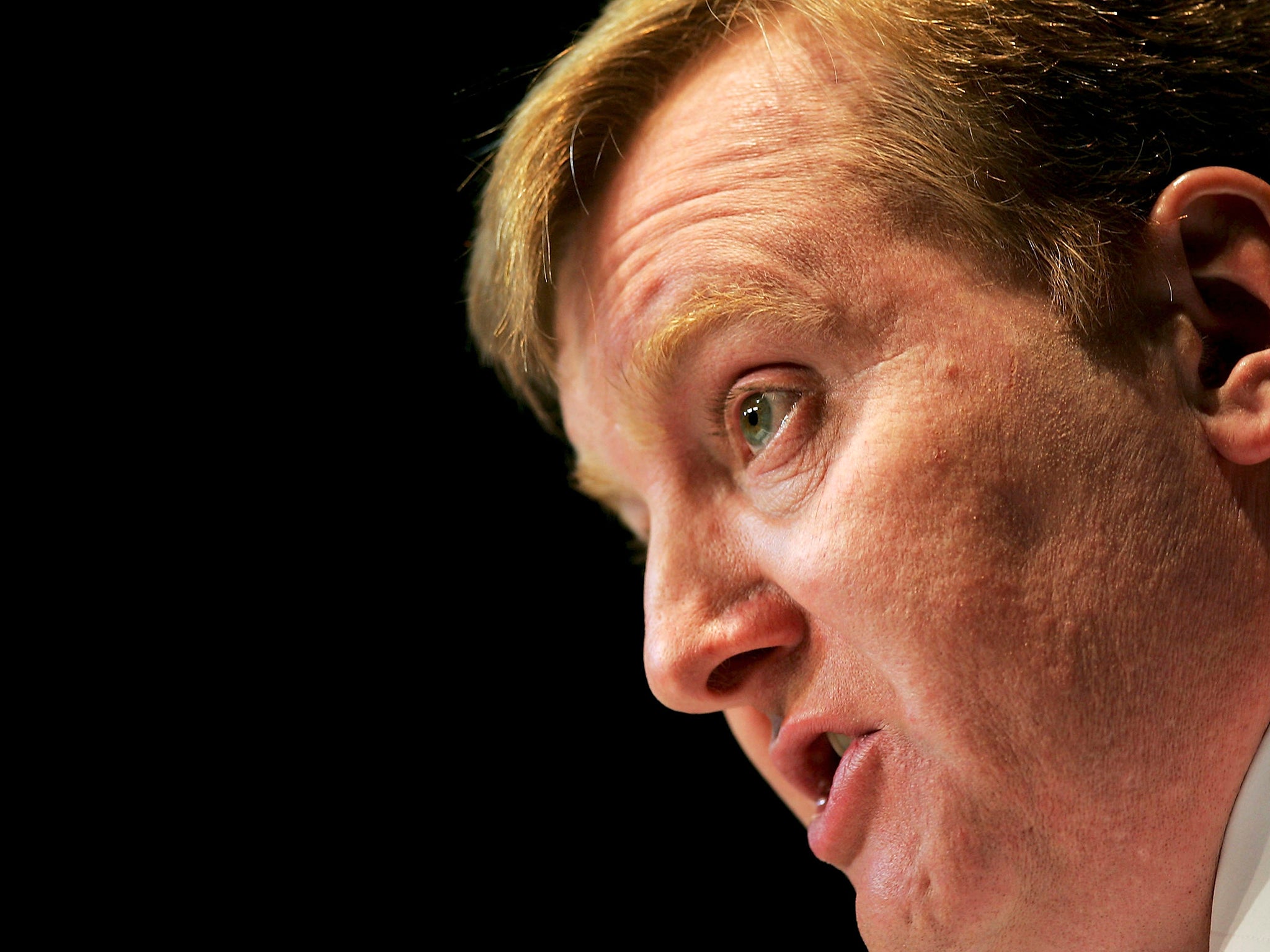 Liberal Democrat leader Charles Kennedy speaks at the party's annual conference in Brighton in 2003