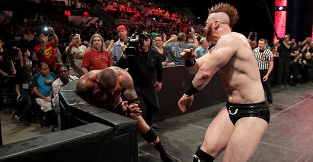 Sheamus attacks Randy Orton to get disqualified